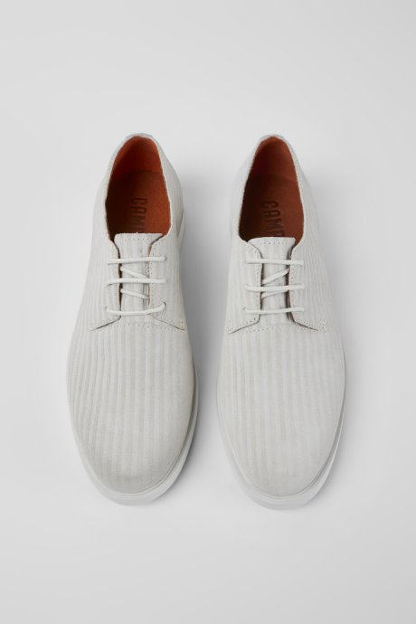 Camper Iman White Nubuck Shoes For Women New Arrivals