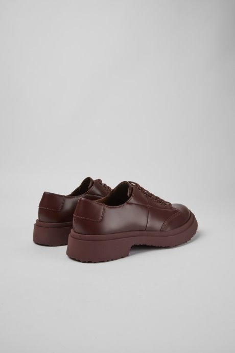 Walden Burgundy Leather Lace-Up Shoes Exclusive Camper