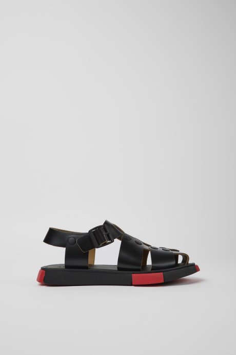 Set Black Leather Sandals For Women Camper New Arrivals