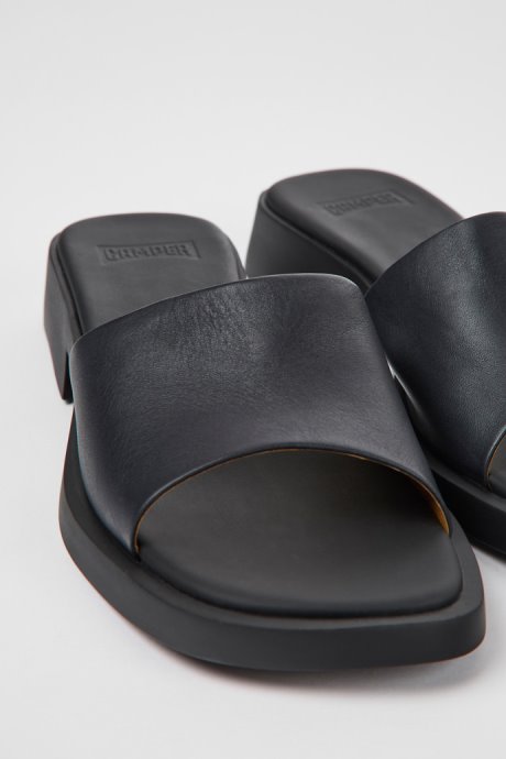 Dana Black Leather Sandals For Women Camper New Arrivals