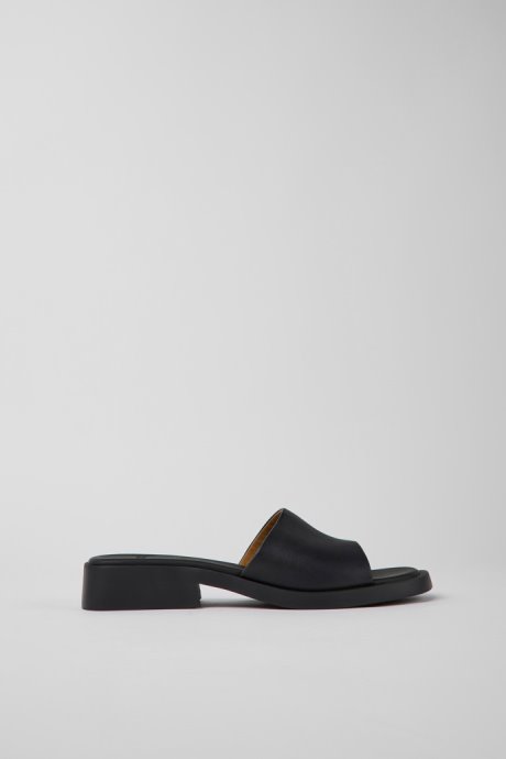 Dana Black Leather Sandals For Women Camper New Arrivals
