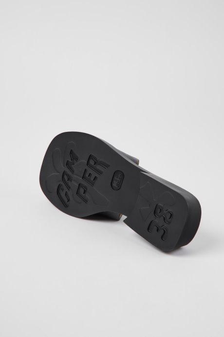 Dana Black Leather Sandals For Women Camper New Arrivals