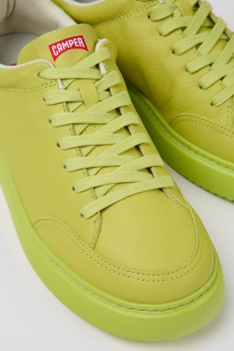 Design Runner K21 Green Leather Sneakers For Men Camper