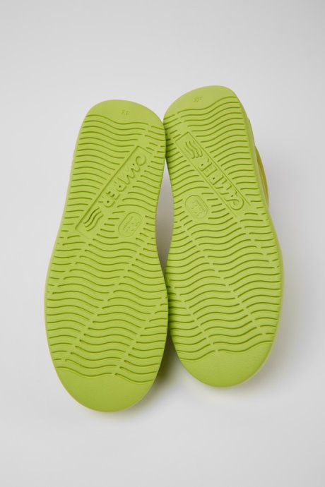 Design Runner K21 Green Leather Sneakers For Men Camper