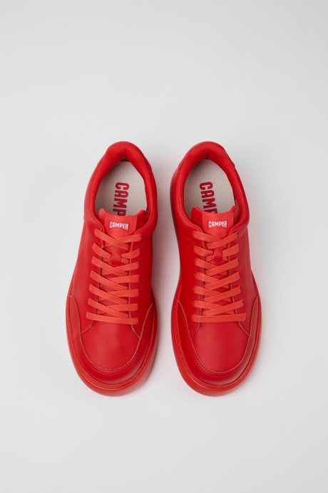 Runner K21 Red Leather Sneakers For Men Camper New Arrivals