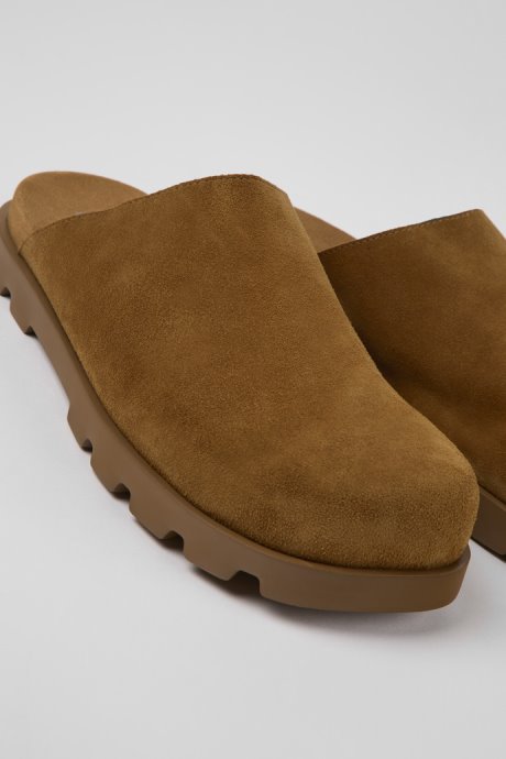 Exclusive Camper Brutus Sandal Brown Leather Clogs For Men