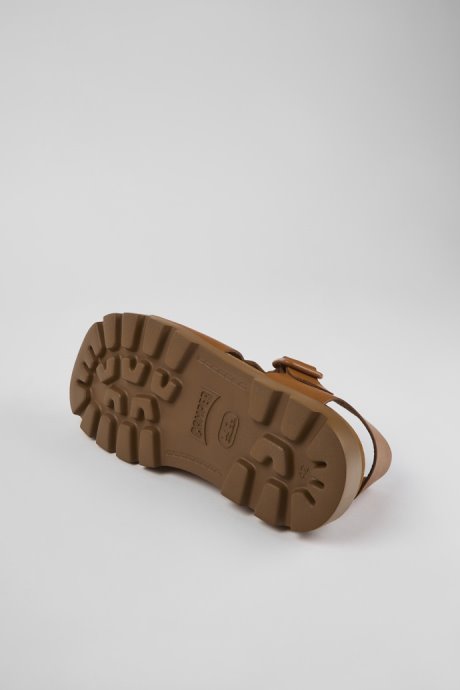 Design Brutus Sandal Brown Leather Sandals For Men Camper