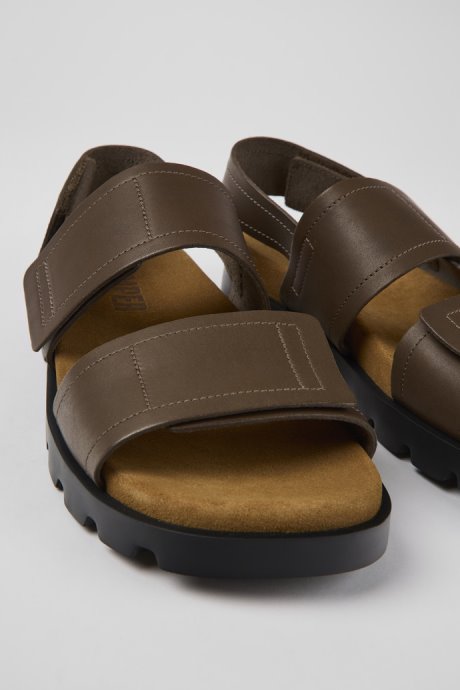 Brutus Sandal Brown Leather Sandals For Men Camper New Arrivals