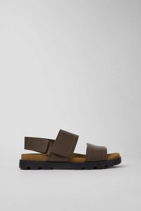 Brutus Sandal Brown Leather Sandals For Men Camper New Arrivals