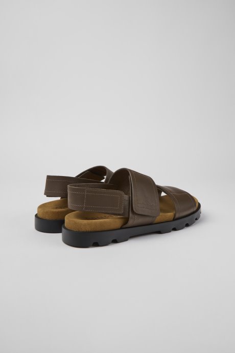Brutus Sandal Brown Leather Sandals For Men Camper New Arrivals