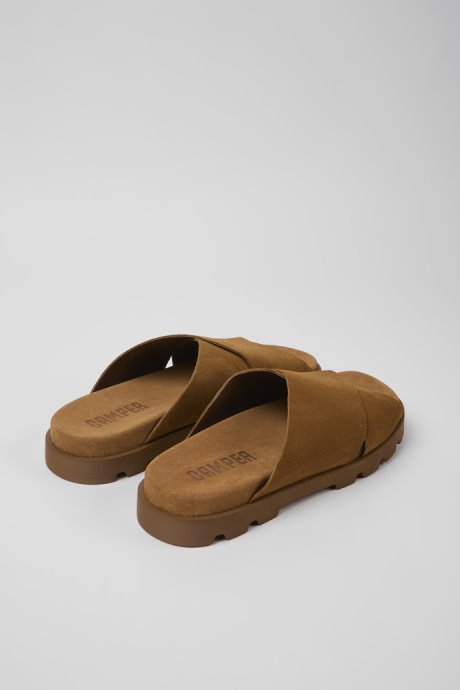 Design Brutus Sandal Brown Nubuck Sandals For Men Camper