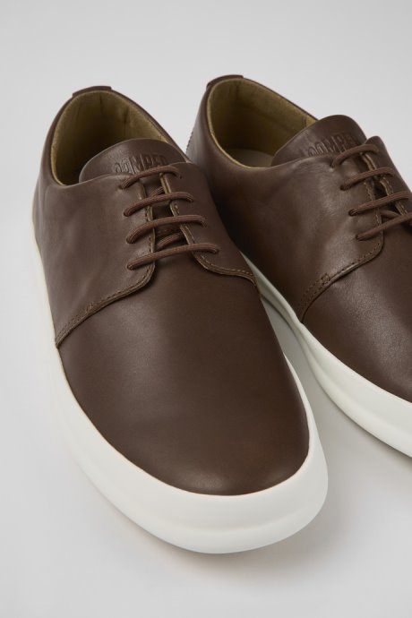 Exclusive Camper Chasis Brown Leather Shoes For Men