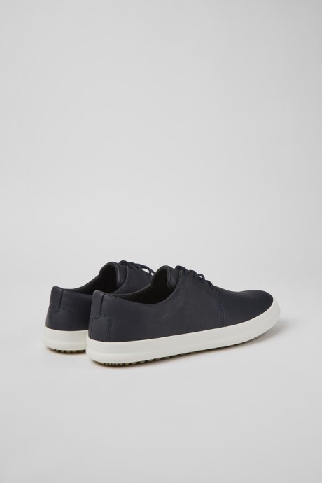 Design Chasis Blue Leather Shoes For Men Camper