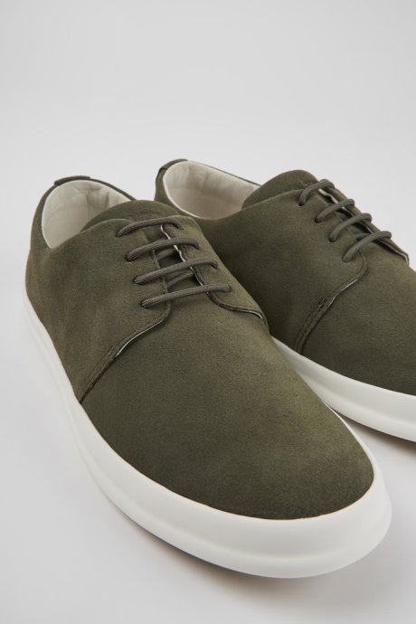 Chasis Green Nubuck Shoes For Men Camper New Arrivals