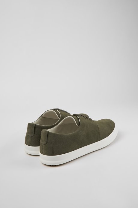 Chasis Green Nubuck Shoes For Men Camper New Arrivals