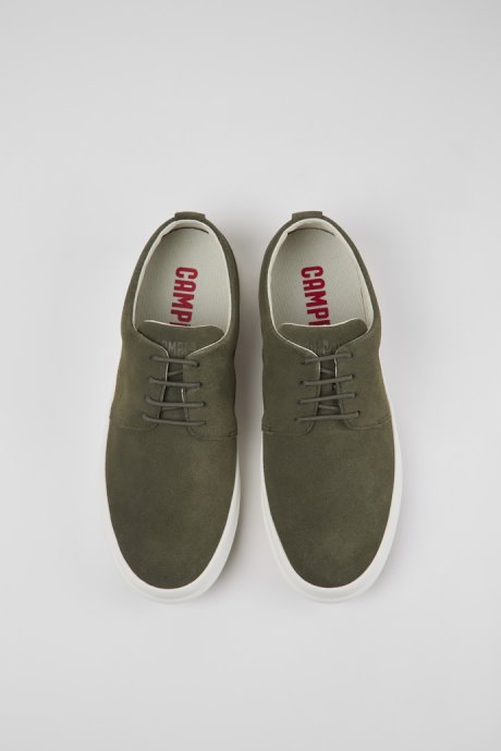 Chasis Green Nubuck Shoes For Men Camper New Arrivals