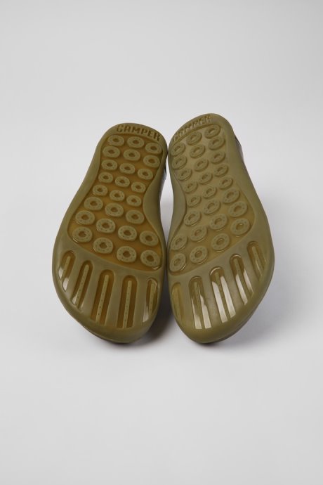 Camper Peu Green Leather Shoes For Men New Arrivals