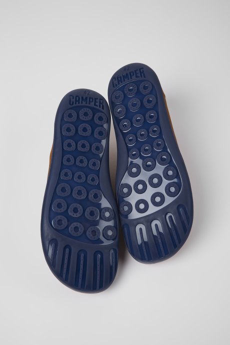 Camper Peu Brown Leather Shoes For Men New Arrivals