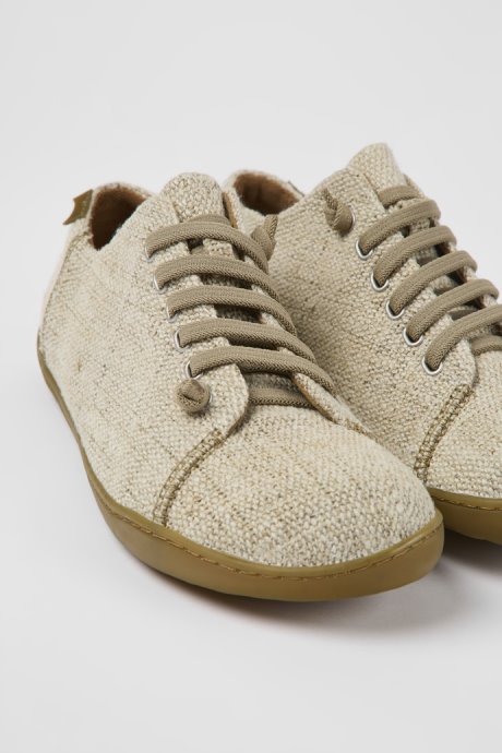 Peu Beige Textile Shoes For Men Exclusive Camper
