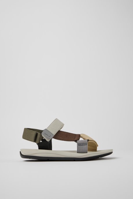 Camper Match Multicolored Textile Sandals For Men New Arrivals