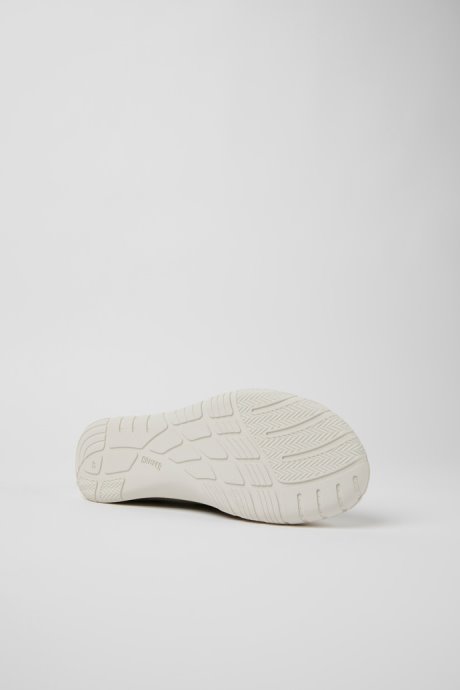 Exclusive Camper Path Green And Yellow Textile Sneakers For Men