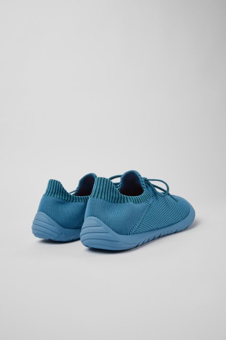 Path Blue And Green Textile Sneakers For Men Exclusive Camper