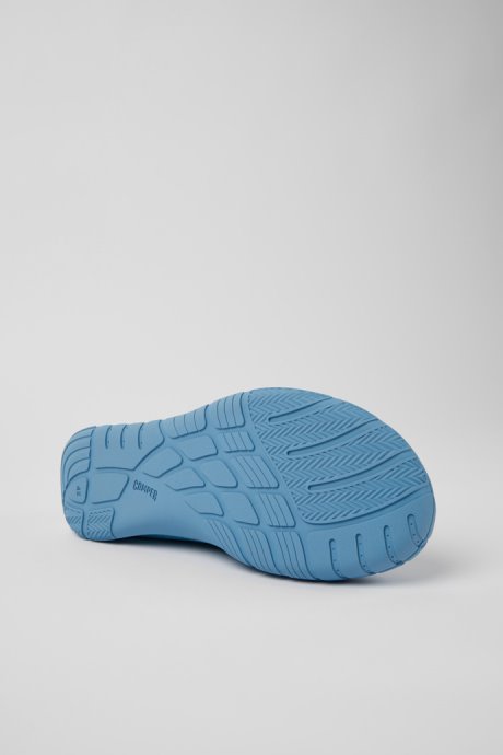 Path Blue And Green Textile Sneakers For Men Exclusive Camper