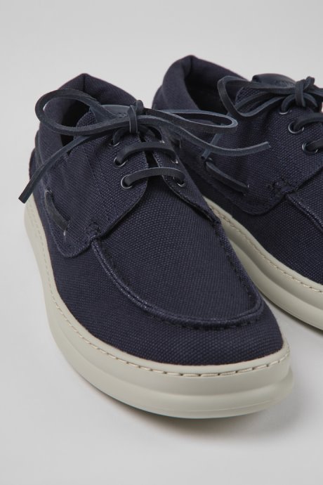 Design Runner Blue Textile Sneakers For Men Camper