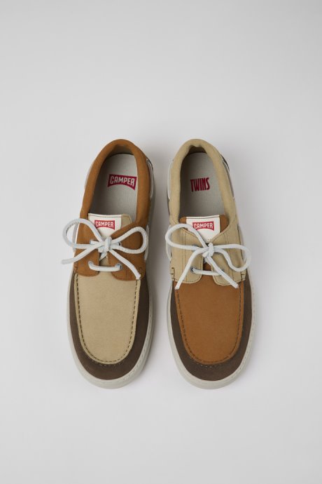 Camper Twins Multicolored Nubuck Sneakers For Men New Arrivals