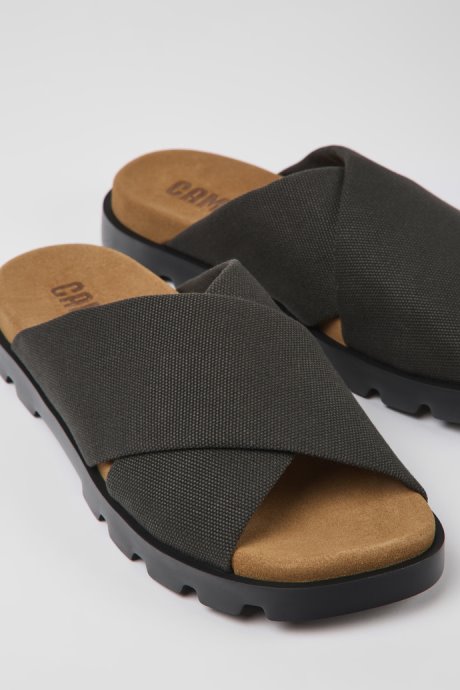 Exclusive Camper Brutus Sandal Gray Recycled Cotton Sandals For Men