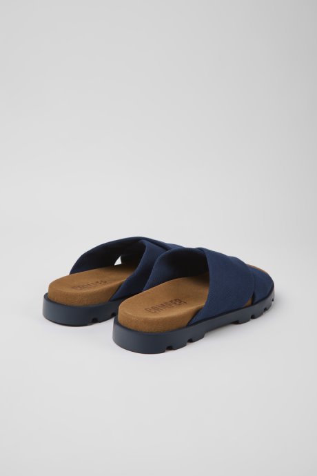 Design Brutus Sandal Blue Recycled Cotton Sandals For Men Camper