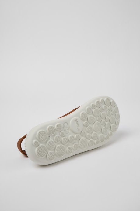 Pelotas Flota Brown And White Leather Sandals For Men Camper New Arrivals