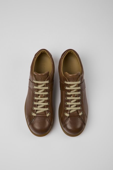 Design Pelotas Brown Shoe For Men Camper