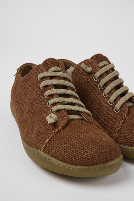 Peu Brown Textile Shoes For Men Exclusive Camper