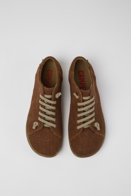 Peu Brown Textile Shoes For Men Exclusive Camper