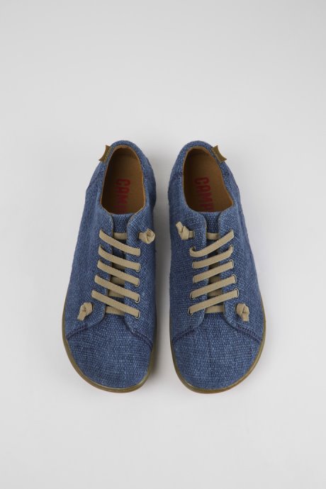 Peu Blue Textile Shoes For Men Exclusive Camper