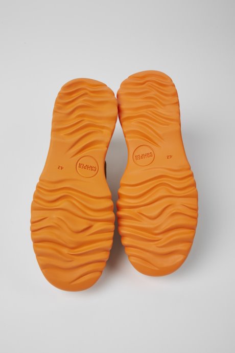 Camper Teix Beige Recycled Textile And Nubuck Shoes For Men New Arrivals