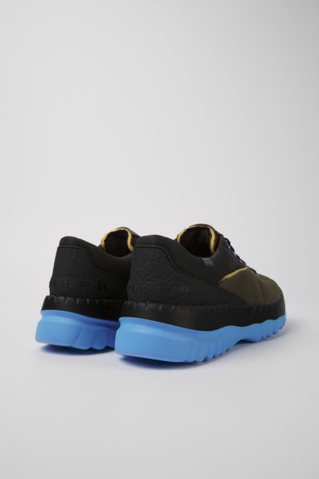 Exclusive Camper Teix Green Recycled Textile And Nubuck Shoes For Men