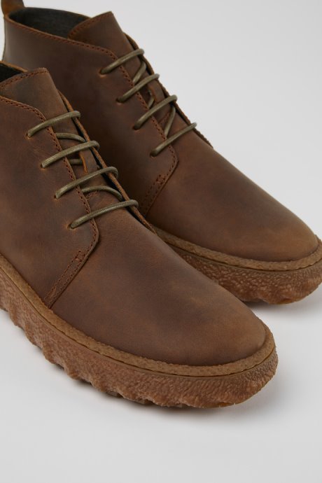 Exclusive Camper Ground Michelin Brown Lace Up Ankle Boot For Men