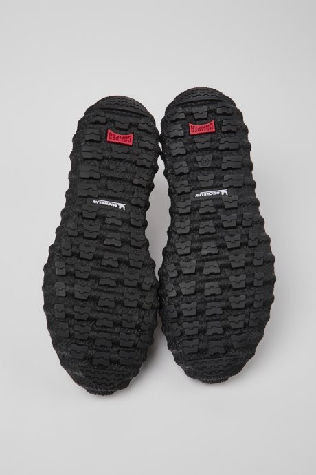 Camper Design Ground Dark Green Nubuck Ankle Boots For Men