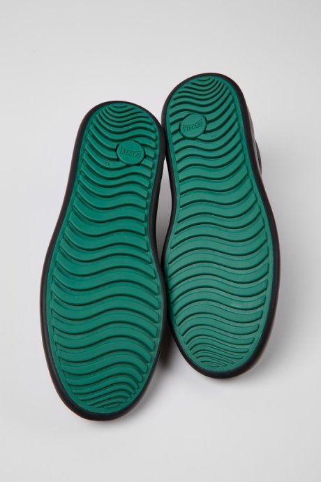 Camper Design Chasis Navy Blue Leather Shoes For Men