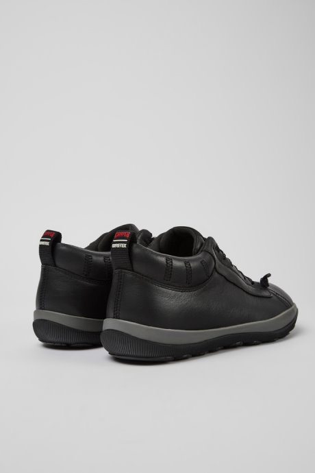 Camper Design Peu Pista Gore-Tex Black Leather Shoes For Men