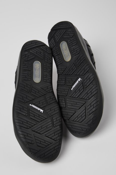 Camper Design Peu Pista Gore-Tex Black Leather Shoes For Men