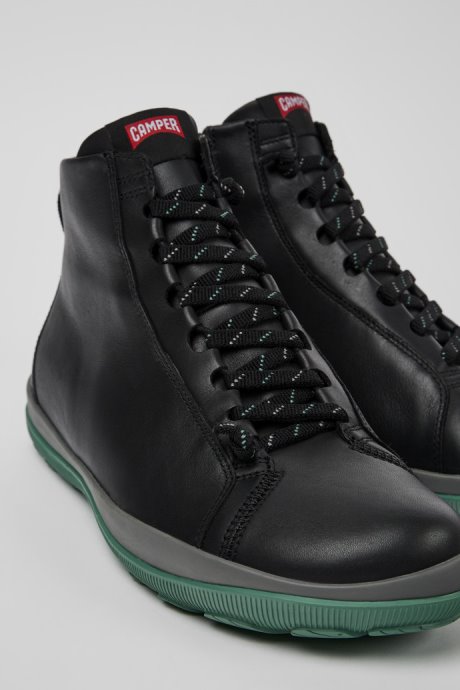 Peu Pista Gore-Tex Black Leather Ankle Boots For Men Camper New Arrivals