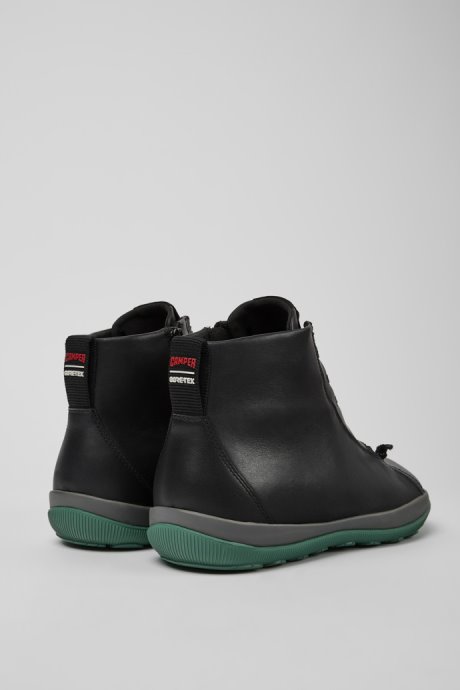 Peu Pista Gore-Tex Black Leather Ankle Boots For Men Camper New Arrivals