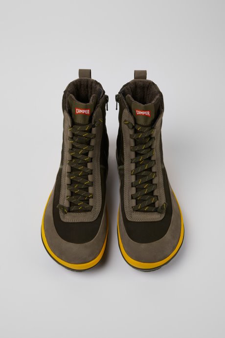 Peu Pista Green Boots For Men Camper New Arrivals