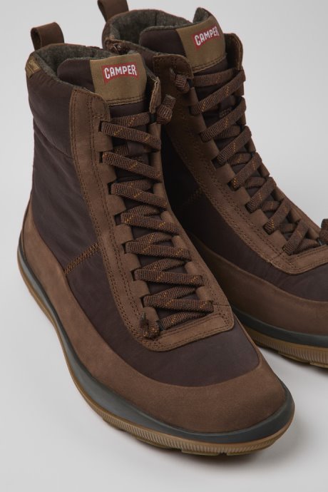 Camper Design Peu Pista Brown Boots For Men
