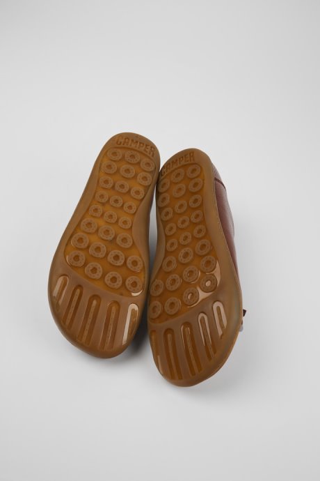 Twins Brown Leather And Wool Shoes For Men Exclusive Camper