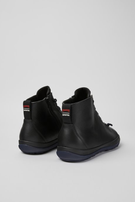 Camper Peu Pista Gore-Tex Black Ankle Boots For Men New Arrivals
