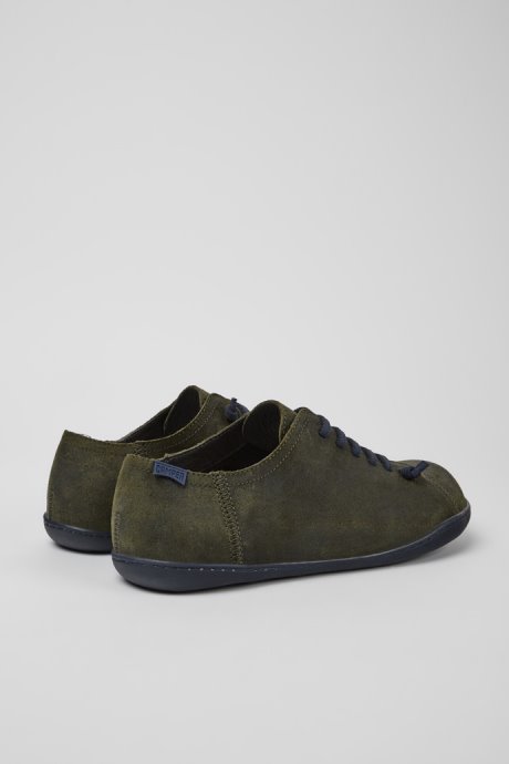 Peu Green Nubuck Shoes For Men Exclusive Camper